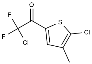 2-chloro-1-(5-chloro-4-methylthiophen-2-yl)-2,2-difluoroethanone Structure