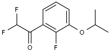 2,2-difluoro-1-(2-fluoro-3-isopropoxyphenyl)ethanone Structure