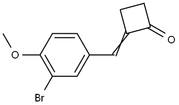 2-(3-bromo-4-methoxybenzylidene)cyclobutanone Structure