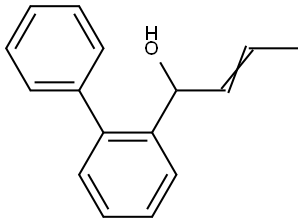 (E)-1-([1,1'-biphenyl]-2-yl)but-2-en-1-ol Structure