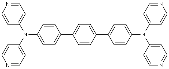 N4,N4,N4'',N4''-tetra(pyridin-4-yl)-[1,1':4',1''-terphenyl]-4,4''-diamine Structure