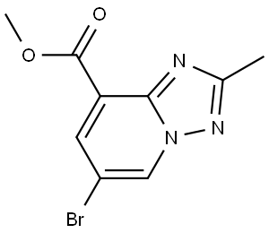 methyl 6-bromo-2-methyl-[1,2,4]triazolo[1,5-a]pyridine-8-carboxylate Structure