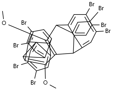 C36H18Br8O2 Structure