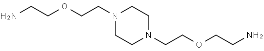 2,2'-((piperazine-1,4-diylbis(ethane-2,1-diyl)) bis(oxy))bis(ethan-1-amine) Structure