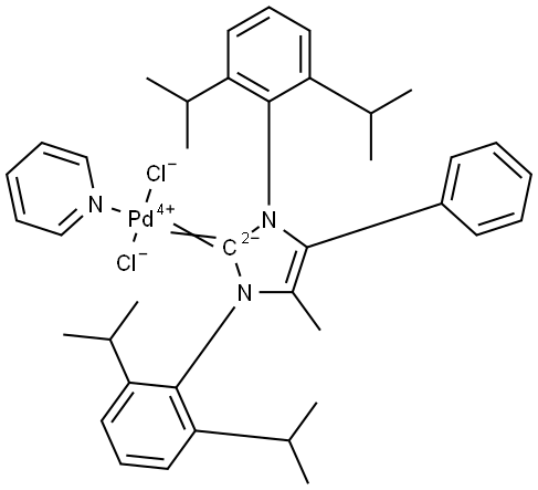 Homogeneous Pd-NHC catalyst Structure