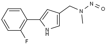 1H-Pyrrole-3-methanamine, 5-(2-fluorophenyl)-N-methyl-N-nitroso- Structure