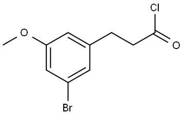 Benzenepropanoyl chloride, 3-bromo-5-methoxy- Structure