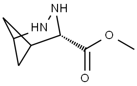 2,3-Diazabicyclo[3.1.1]heptane-4-carboxylic acid, methyl ester, (4S)- Structure