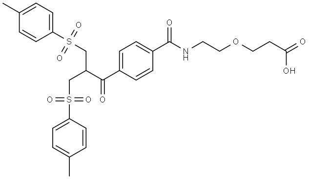 Bis-sulfone-PEG1-Acid Structure