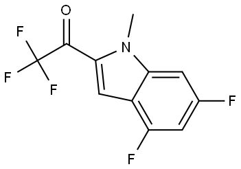 1-(4,6-Difluoro-1-methyl-1H-indol-2-yl)-2,2,2-trifluoroethan-1-one Structure