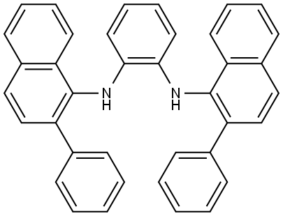 N1,N2-Bis(2-phenyl-1-naphthyl)benzene-1,2-diamine Structure