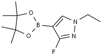 1-ethyl-3-fluoro-4-(4,4,5,5-tetramethyl-1,3,2-dioxaborolan-2-yl)-1H-pyrazole Structure