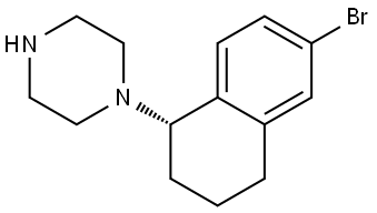 1-[(1S)-6-bromo-1,2,3,4-tetrahydronaphthalen-1-yl]piperazine Structure