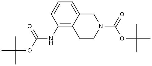 Tert-butyl 8-((tert-butoxycarbonyl)amino)-3,4-dihydroisoquinoline-2(1H)-carboxylate Structure