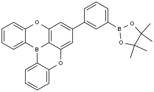 7-(3-(4,4,5,5-tetramethyl-1,3,2-dioxaborolan-2-yl)phenyl)-5,9-dioxa-13b-boranaphtho[3,2,1-de]anthracene Structure