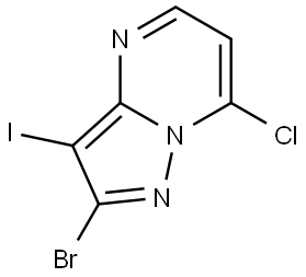 2-Bromo-7-chloro-3-iodopyrazolo[1,5-a]pyrimidine Structure