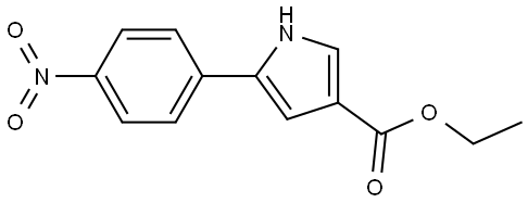 ethyl 5-(4-nitrophenyl)-1H-pyrrole-3-carboxylate Structure