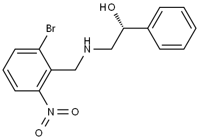 2-((2-bromo-6-nitrobenzyl)amino)-1-phenylethan-1-ol Structure