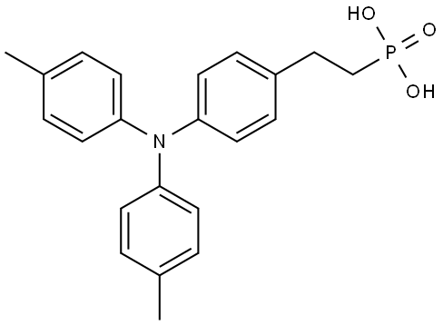 (4-(di-p-tolylamino)phenethyl)phosphonic acid Structure