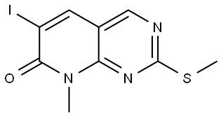 Pyrido[2,3-d]pyrimidin-7(8H)-one, 6-iodo-8-methyl-2-(methylthio)- Structure