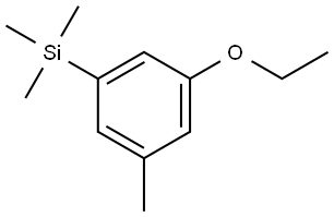 (3-ethoxy-5-methylphenyl)trimethylsilane Structure