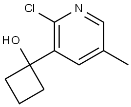 1-(2-chloro-5-methylpyridin-3-yl)cyclobutanol Structure