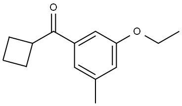 cyclobutyl(3-ethoxy-5-methylphenyl)methanone Structure