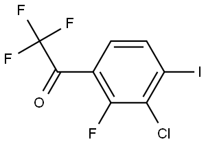 1-(3-chloro-2-fluoro-4-iodophenyl)-2,2,2-trifluoroethanone Structure