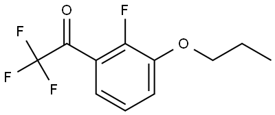 2,2,2-trifluoro-1-(2-fluoro-3-propoxyphenyl)ethanone Structure