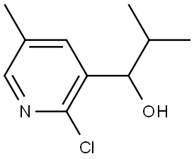 1-(2-chloro-5-methylpyridin-3-yl)-2-methylpropan-1-ol Structure