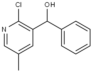 (2-chloro-5-methylpyridin-3-yl)(phenyl)methanol Structure