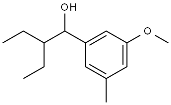 2-ethyl-1-(3-methoxy-5-methylphenyl)butan-1-ol Structure