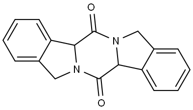 4b,5,7,11b,12,14-hexahydroisoindolo[2',1':4,5]pyrazino[2,1-a]isoindole-5,12-dione Structure