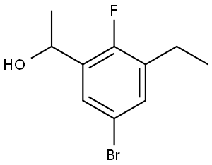 1-(5-bromo-3-ethyl-2-fluorophenyl)ethanol Structure