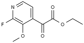 ethyl 2-(2-fluoro-3-methoxypyridin-4-yl)-2-oxoacetate Structure