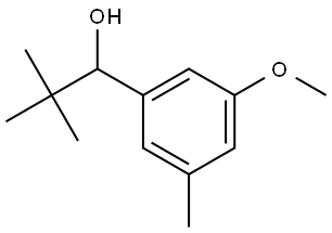 1-(3-methoxy-5-methylphenyl)-2,2-dimethylpropan-1-ol Structure