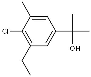 2-(4-chloro-3-ethyl-5-methylphenyl)propan-2-ol Structure