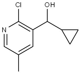 (2-chloro-5-methylpyridin-3-yl)(cyclopropyl)methanol Structure