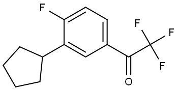 1-(3-cyclopentyl-4-fluorophenyl)-2,2,2-trifluoroethanone Structure