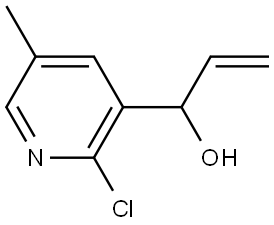 1-(2-chloro-5-methylpyridin-3-yl)prop-2-en-1-ol Structure