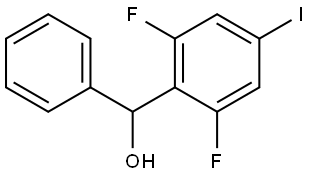 (2,6-difluoro-4-iodophenyl)(phenyl)methanol Structure