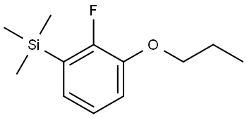 (2-fluoro-3-propoxyphenyl)trimethylsilane Structure