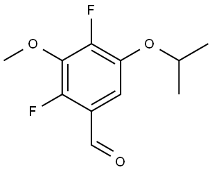 2,4-difluoro-5-isopropoxy-3-methoxybenzaldehyde Structure