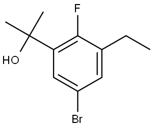 2-(5-bromo-3-ethyl-2-fluorophenyl)propan-2-ol Structure