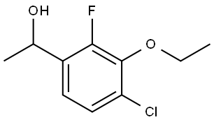 1-(4-chloro-3-ethoxy-2-fluorophenyl)ethanol Structure