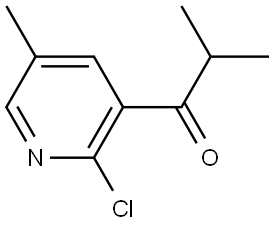 1-(2-chloro-5-methylpyridin-3-yl)-2-methylpropan-1-one Structure