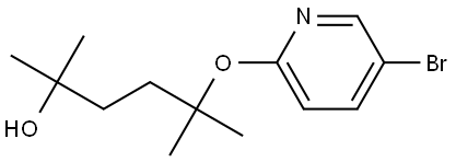 5-((5-bromopyridin-2-yl)oxy)-2,5-dimethylhexan-2-ol Structure