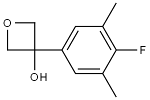 3-(4-fluoro-3,5-dimethylphenyl)oxetan-3-ol Structure