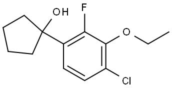 1-(4-chloro-3-ethoxy-2-fluorophenyl)cyclopentanol Structure