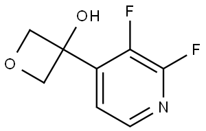 3-(2,3-difluoropyridin-4-yl)oxetan-3-ol Structure